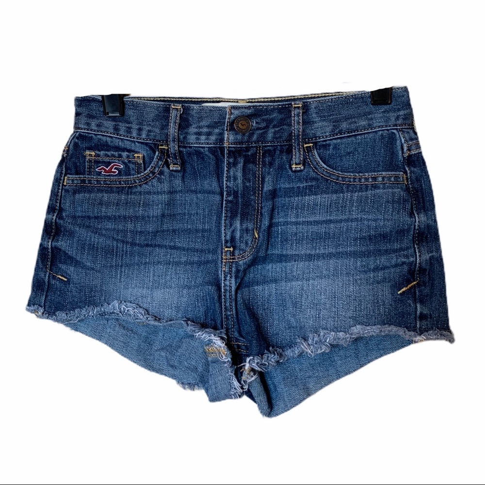 Hollister blue jean shorts 00/23